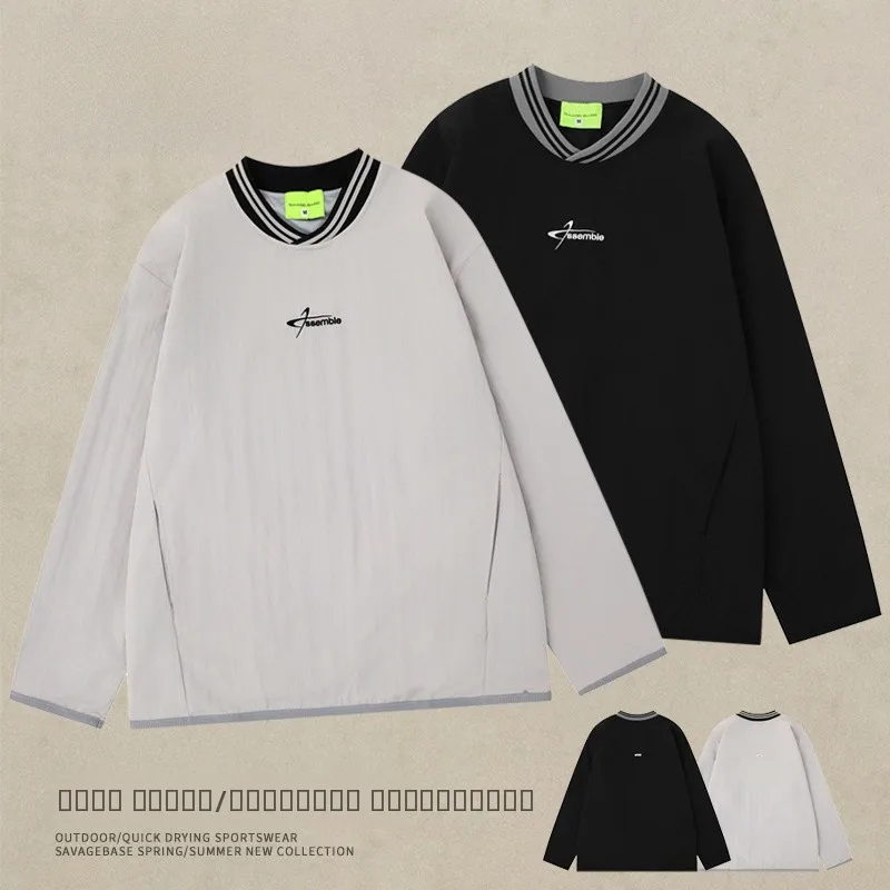 Американская ретро-футболка с вышитыми буквами и бейсбольным воротником, тонкая, с длинным рукавом, для мужчин, быстросохнущая, для спорта, весна-осень
Американская ретро-футболка с вышитыми буквами и бейсбольным воротником, тонкая, с длинным рукавом, для мужчин, быстросохнущая, для спорта, весна-осень