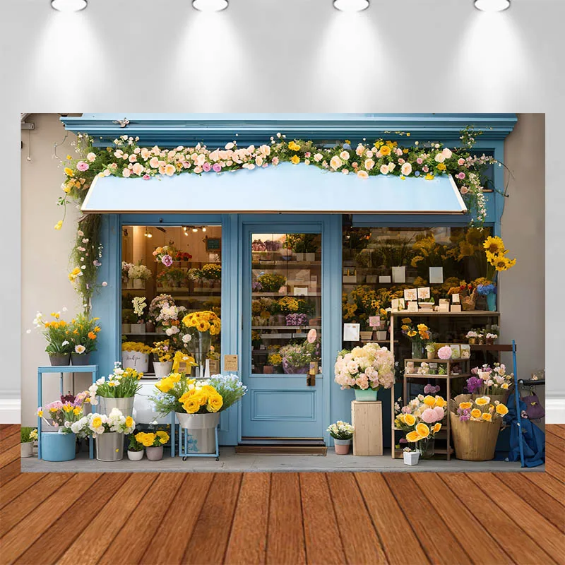 LS Photography Background Street Side Flower Shop Blue House Floral Decor Birthday Cake Smash Kids Adult Portrait Photo Backdrop
LS Photography Background Street Side Flower Shop Blue House Floral Decor Birthday Cake Smash Kids Adult Portrait Photo Backdrop