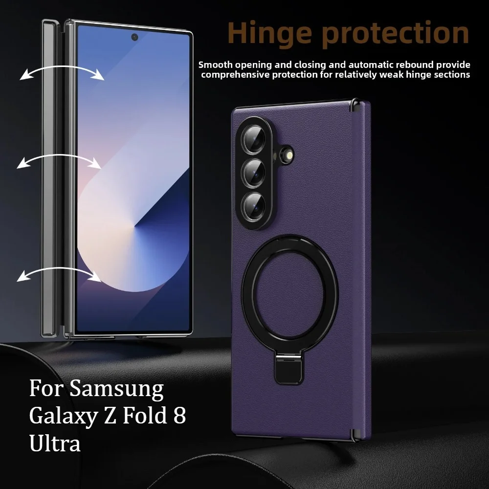 Luxury Business Leather Screen Film Hinge Protection Case For Samsung Galaxy Z Fold 8 Ultra 7 6 5 4 Magnetic Rotate Holder Cover
Luxury Business Leather Screen Film Hinge Protection Case For Samsung Galaxy Z Fold 8 Ultra 7 6 5 4 Magnetic Rotate Holder Cover