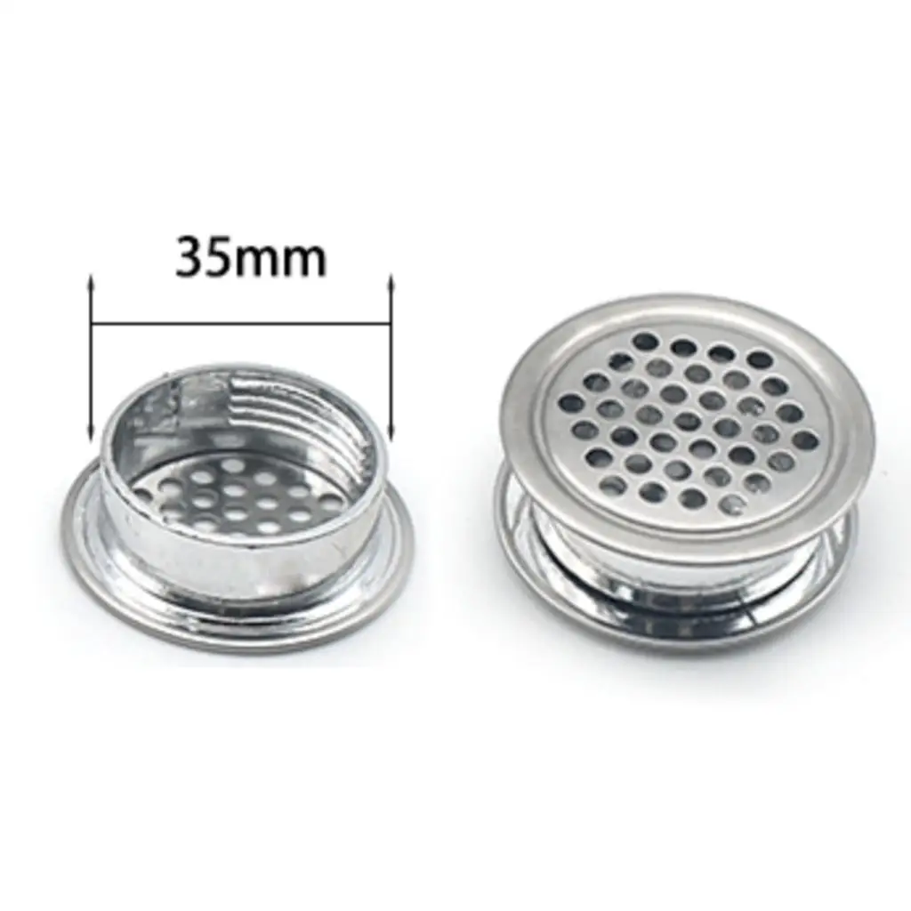 Silver Stainless Steel Mesh Vent Hole Cover for Cabinet Air Circulation Dust Proof Kitchen Cupboard
Silver Stainless Steel Mesh Vent Hole Cover for Cabinet Air Circulation Dust Proof Kitchen Cupboard
