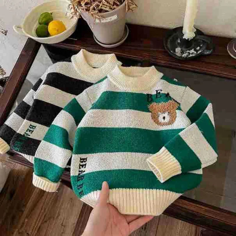 Boys Knitted Sweaters Autumn Winter Children Woolen Sweatshirts For Baby 1 To 6 Years Clothing Tops Kid Pullover Sweater Toddler
Boys Knitted Sweaters Autumn Winter Children Woolen Sweatshirts For Baby 1 To 6 Years Clothing Tops Kid Pullover Sweater Toddler