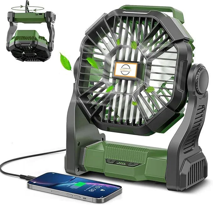 Portable Camping Fan USB Rechargeable 3Speed 40H Runtime Ultra Quiet Outdoor Tent Hiking Home Emergency Battery Operated Fan
Portable Camping Fan USB Rechargeable 3Speed 40H Runtime Ultra Quiet Outdoor Tent Hiking Home Emergency Battery Operated Fan
