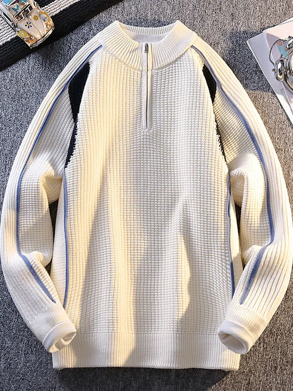 Осенне-зимний утепленный вязаный свитер с высоким воротником на молнии для студентов, повседневная верхняя одежда из мягкого полиэфирного волокна
Осенне-зимний утепленный вязаный свитер с высоким воротником на молнии для студентов, повседневная верхняя одежда из мягкого полиэфирного волокна