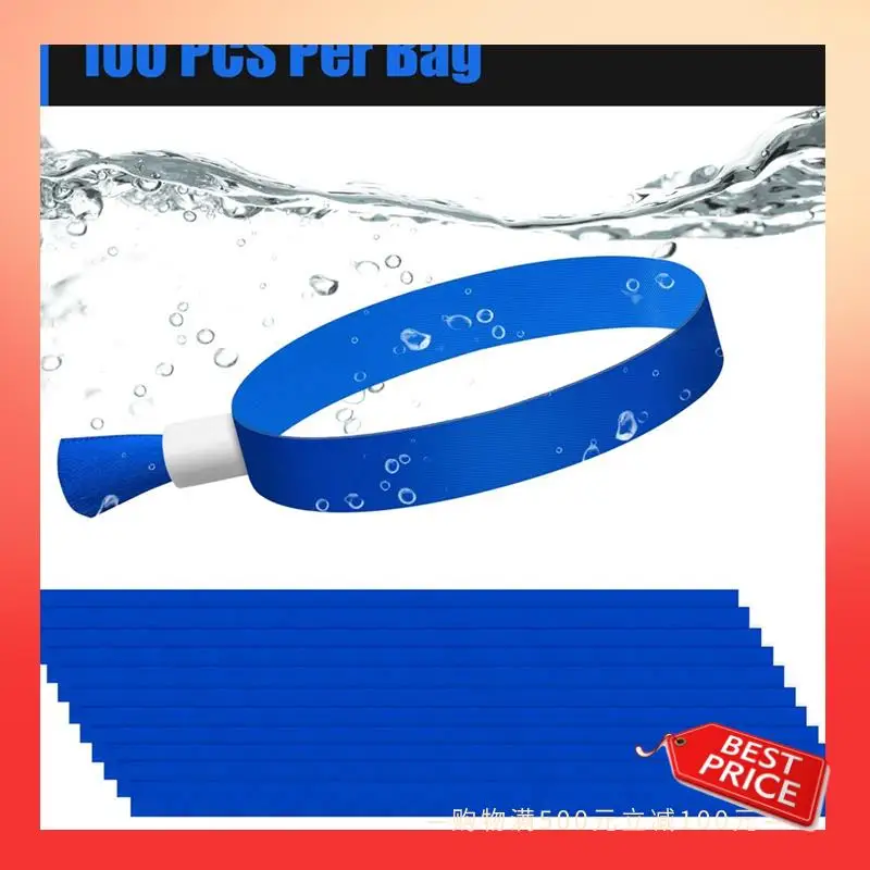 ABNR 100 Pcs Activity Wristband For Events, For Lightweight Concert Wrist Strap (Blue)
ABNR 100 Pcs Activity Wristband For Events, For Lightweight Concert Wrist Strap (Blue)
