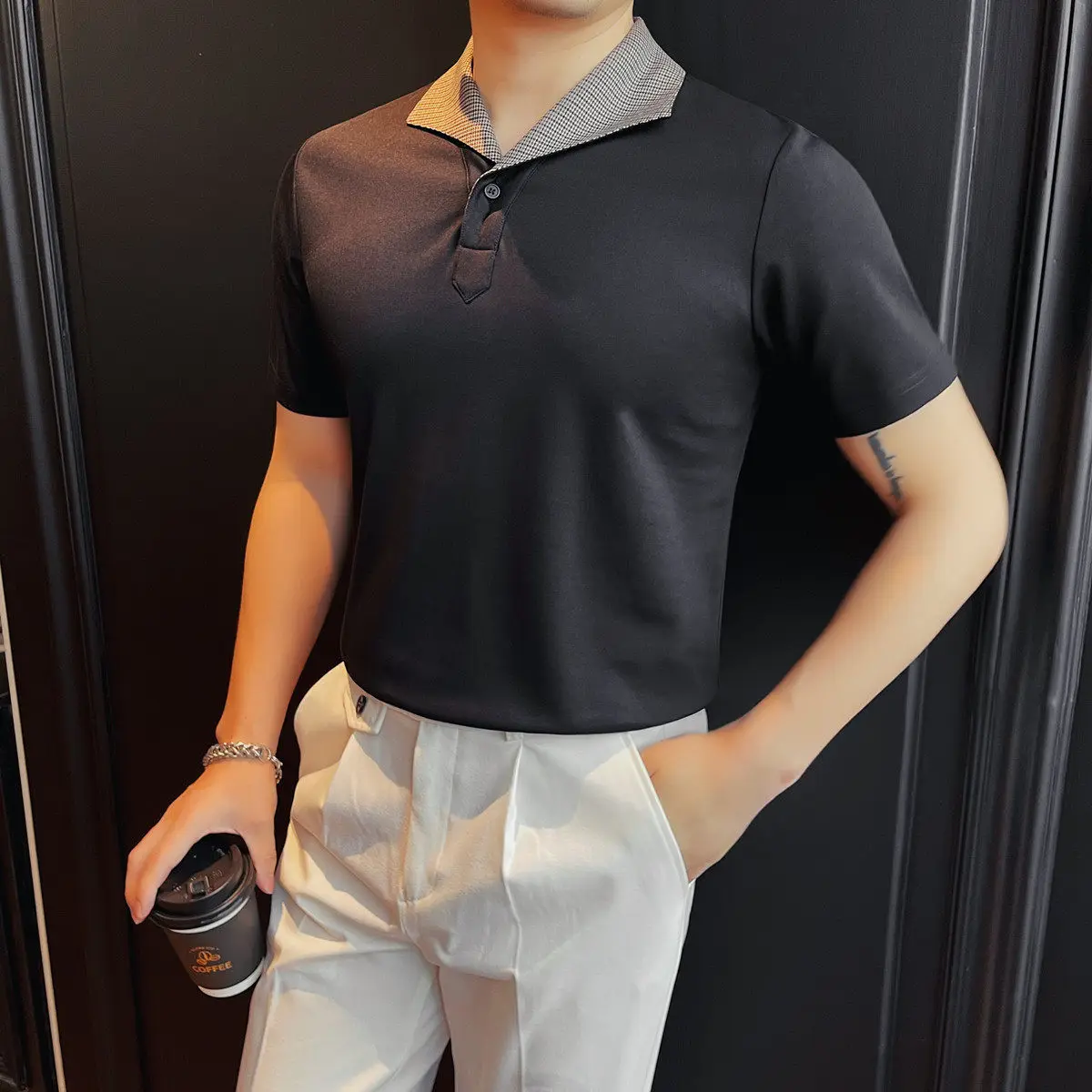 Brand Splicing Lapel T-shirt for Men Modal Casual Business Polo Shirts Fashion Slim Fit Office Social T-shirts Men Clothing 2026
Brand Splicing Lapel T-shirt for Men Modal Casual Business Polo Shirts Fashion Slim Fit Office Social T-shirts Men Clothing 2026