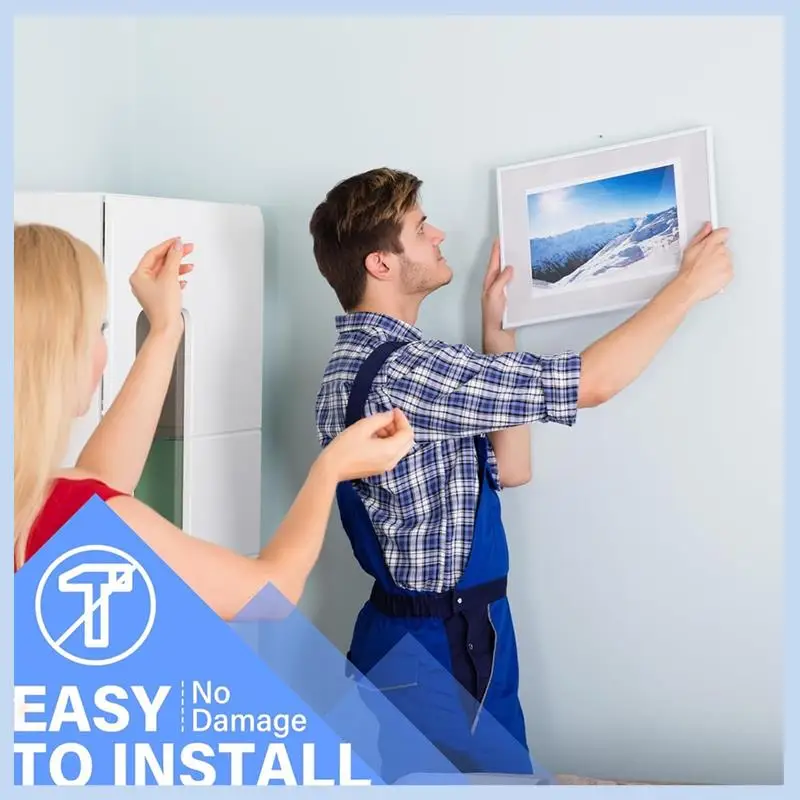 AS63-6 Pcs Adhesive Metal Picture Frame Hangers Damage Free Hanging Picture Hangers Adhesive Hangers No Tools Frame Hanger
AS63-6 Pcs Adhesive Metal Picture Frame Hangers Damage Free Hanging Picture Hangers Adhesive Hangers No Tools Frame Hanger