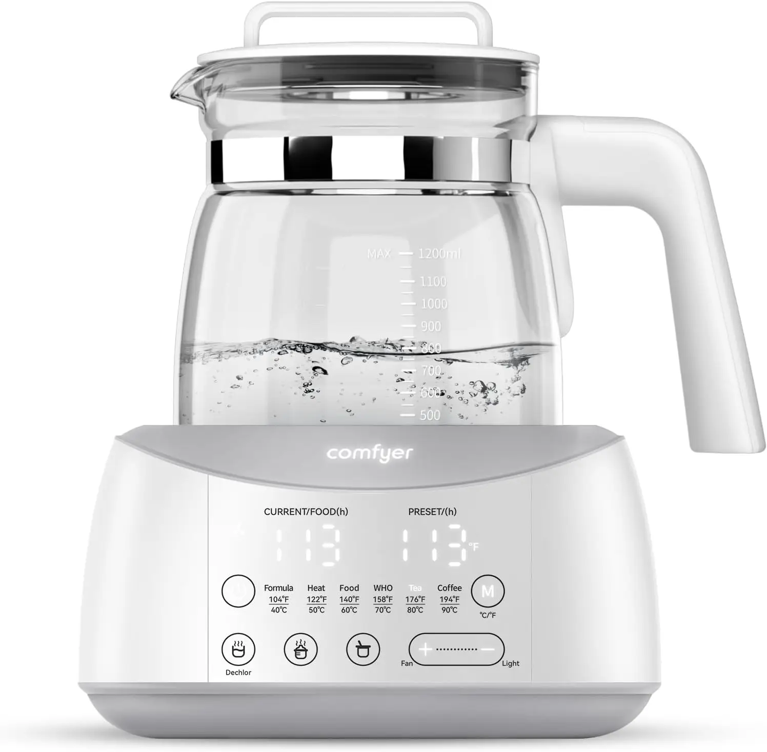 Tea Kettle with 6 Temperature Control Presets , Instant Baby Bottle Warmer, Speed-Boil Water Heater for Coffee & Tea, Shut
Tea Kettle with 6 Temperature Control Presets , Instant Baby Bottle Warmer, Speed-Boil Water Heater for Coffee & Tea, Shut
