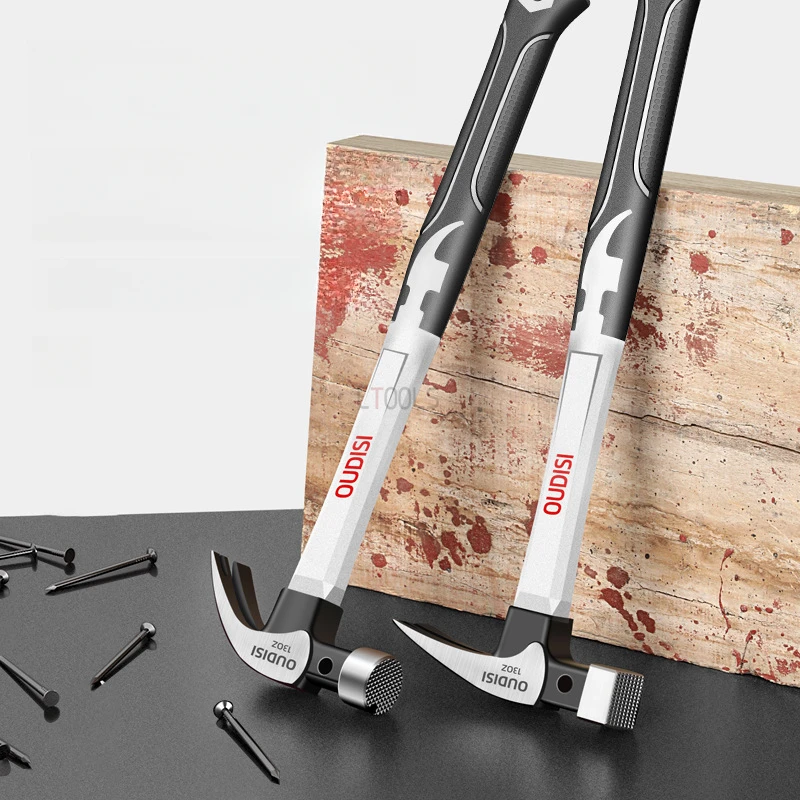 Woodworking Professional Claw Hammer Non-slip Fiberglass Handle Hard Durable Magnetic Multifunctional Nail Hammer Hand Tools
Woodworking Professional Claw Hammer Non-slip Fiberglass Handle Hard Durable Magnetic Multifunctional Nail Hammer Hand Tools