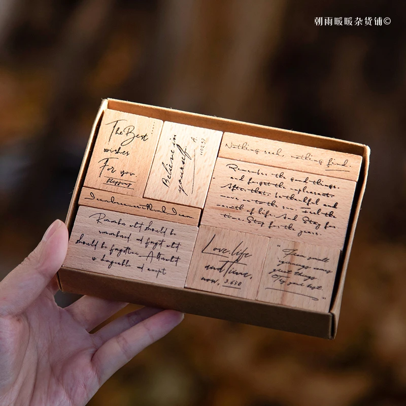 Morning Rain Handwritten Private Collection Stamp Set Ins High-Value Retro Handwritten English Calligraphy Material DIY Decorative Stamps
Morning Rain Handwritten Private Collection Stamp Set Ins High-Value Retro Handwritten English Calligraphy Material DIY Decorative Stamps