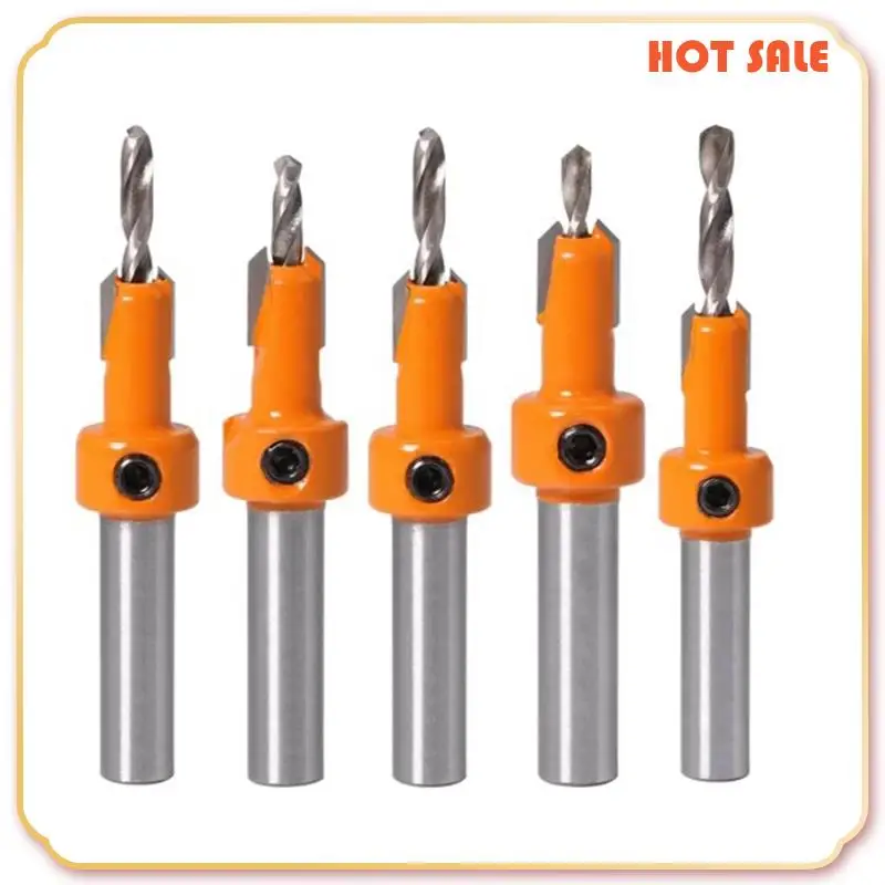 ABFA 5Pcs Wood Hole Drill Bit,8MM Shank Countersink Drill Bit Router Bit,Wood Working Counter Sink Drill Bit Set Screw Cutter
ABFA 5Pcs Wood Hole Drill Bit,8MM Shank Countersink Drill Bit Router Bit,Wood Working Counter Sink Drill Bit Set Screw Cutter