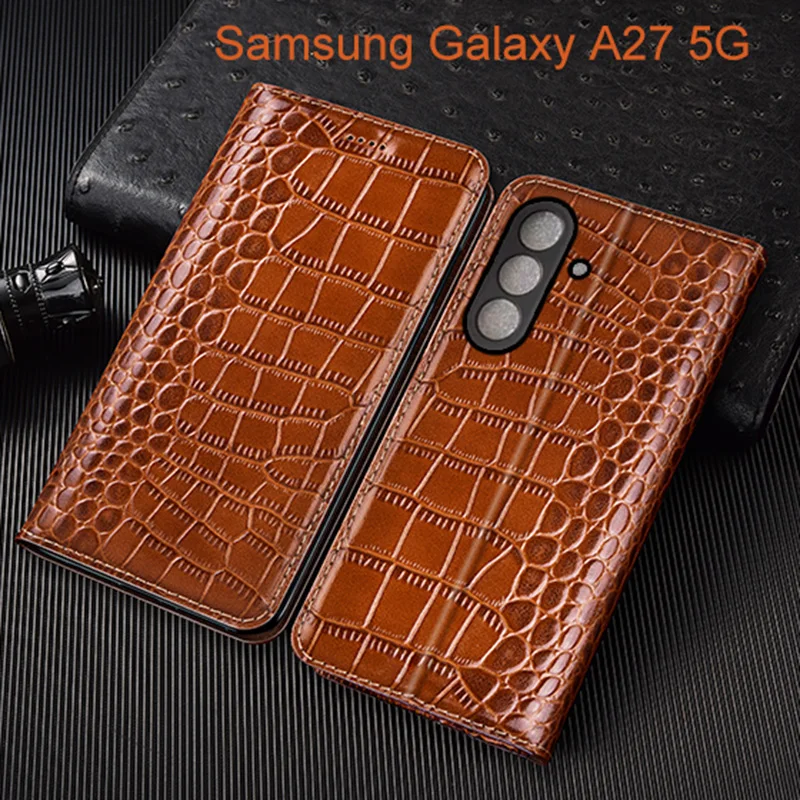 Crocodile Genuine Leather Flip Case For Samsung Galaxy A27 Phone Cover Card Cases Scratch Proof
Crocodile Genuine Leather Flip Case For Samsung Galaxy A27 Phone Cover Card Cases Scratch Proof