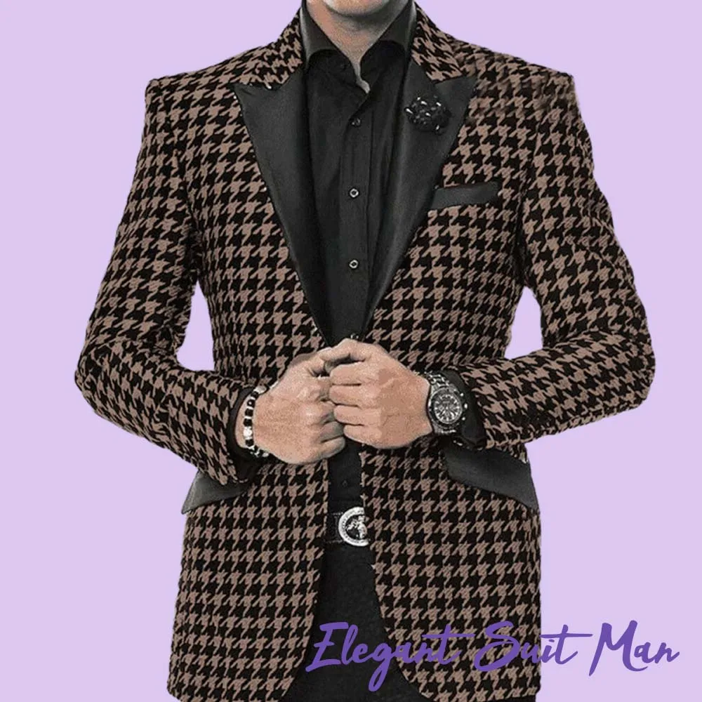 Gentleman Business Banquet Dress Suit Jacket houndstooth Fashion Luxury Blazers Tailor-made plus size custom Business suit Coat
Gentleman Business Banquet Dress Suit Jacket houndstooth Fashion Luxury Blazers Tailor-made plus size custom Business suit Coat