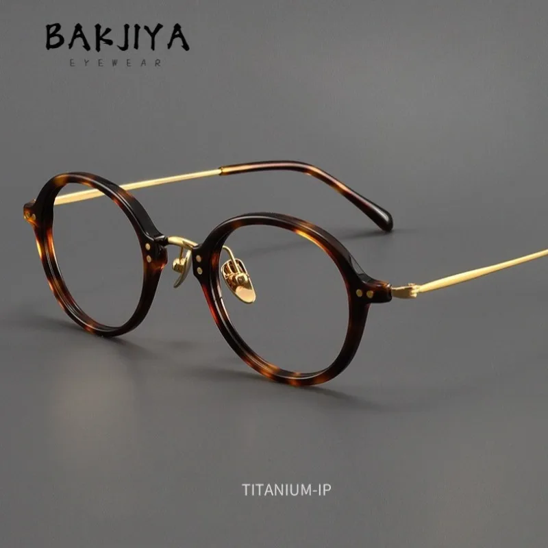 Japanese Retro Oval Glasses Frame Men Classic Acetate Tortoiseshell Eyeglasses Titanium Leg Women Prescription Vintage Spectacle
Japanese Retro Oval Glasses Frame Men Classic Acetate Tortoiseshell Eyeglasses Titanium Leg Women Prescription Vintage Spectacle