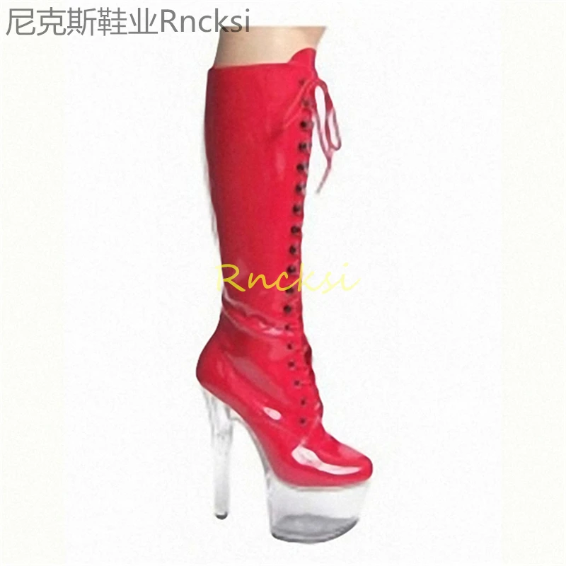 17cm Medium-length boots, thin high heels and elastic fashion women's boots, waterproof platform, high-length shoes
17cm Medium-length boots, thin high heels and elastic fashion women's boots, waterproof platform, high-length shoes