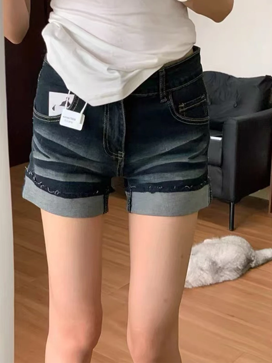 High Waist Straight Leg Skinny Jeans Short for Women Summer Thin Cotton Elastic Washed Blue Hot Pants Ladies Premium Denim
High Waist Straight Leg Skinny Jeans Short for Women Summer Thin Cotton Elastic Washed Blue Hot Pants Ladies Premium Denim