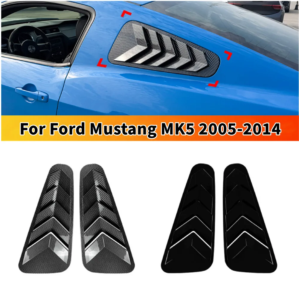 For Ford Mustang MK5 2005 2006 2007-2014 ABS Plastic Front Window Quarter Louver Cover Side Vent Trim Car Adhesive Accessories
For Ford Mustang MK5 2005 2006 2007-2014 ABS Plastic Front Window Quarter Louver Cover Side Vent Trim Car Adhesive Accessories