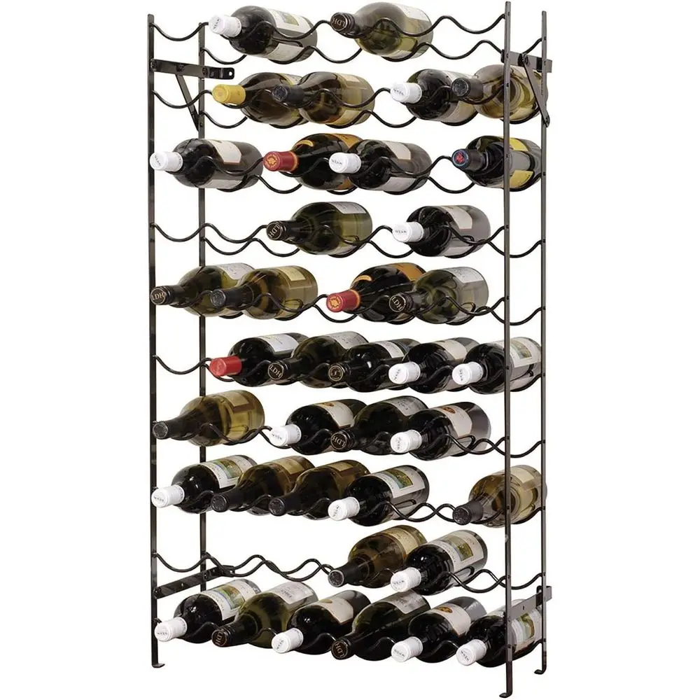 Alexr Wine Rack - 60 Bottle, Sturdy Metal truction, Wobble-ree, Extra Large Standing and Wall Mount Wine Holder Storage, Measure
Alexr Wine Rack - 60 Bottle, Sturdy Metal truction, Wobble-ree, Extra Large Standing and Wall Mount Wine Holder Storage, Measure