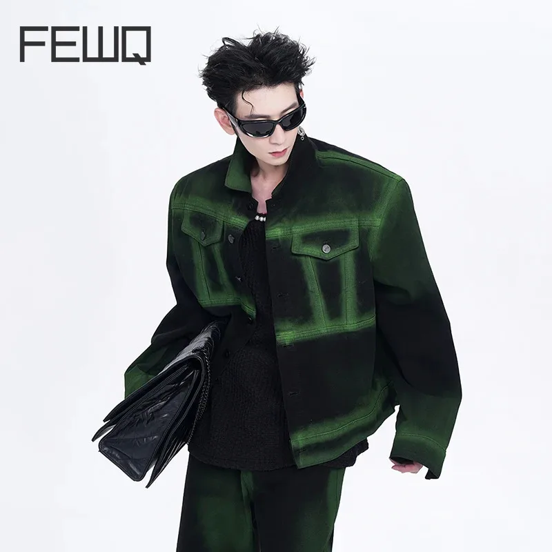 FEWQ American Style Retro Jacket Men's 2024 New Summer Shoulder Pad Contrast Color Male Tops Niche Design Single Breasted 24Y118
FEWQ American Style Retro Jacket Men's 2024 New Summer Shoulder Pad Contrast Color Male Tops Niche Design Single Breasted 24Y118