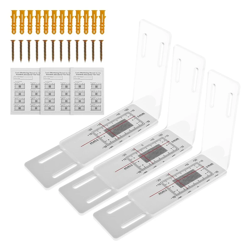 A26F-3 Pcs Crack Monitor, Crack Monitoring Record, Concrete Crack Monitor, Corner Crack Monitor, For The Standard And Corner
A26F-3 Pcs Crack Monitor, Crack Monitoring Record, Concrete Crack Monitor, Corner Crack Monitor, For The Standard And Corner