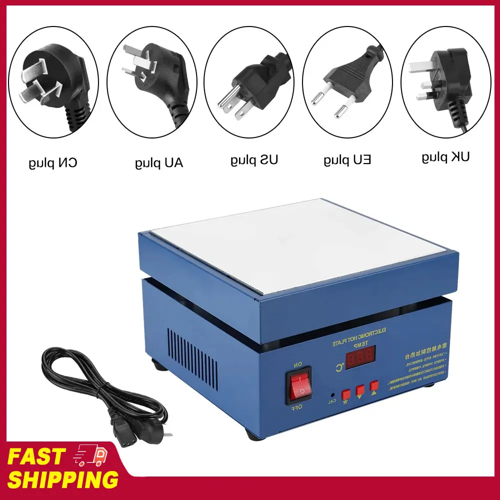 200*200mm LED Microcomputer Electric Heating Plate Preheating Station 800W Heating Station Preheat Station LED Heating Station
200*200mm LED Microcomputer Electric Heating Plate Preheating Station 800W Heating Station Preheat Station LED Heating Station