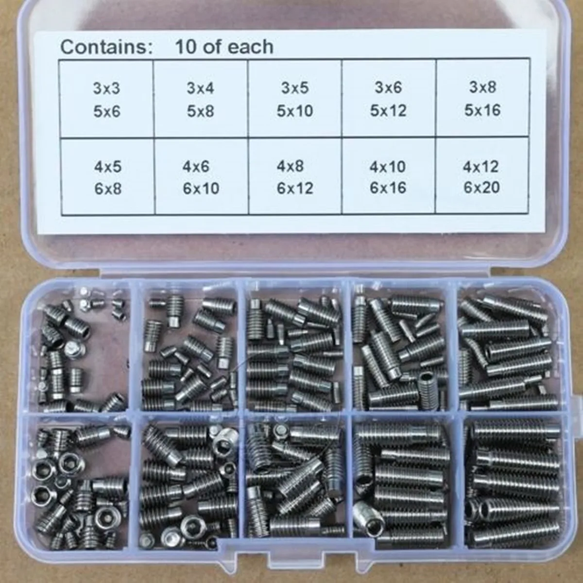 200pcs Stainless Steel M3 M4 M5 M6 Grub Screws Allen Head Hex Socket Screws Bolt
200pcs Stainless Steel M3 M4 M5 M6 Grub Screws Allen Head Hex Socket Screws Bolt