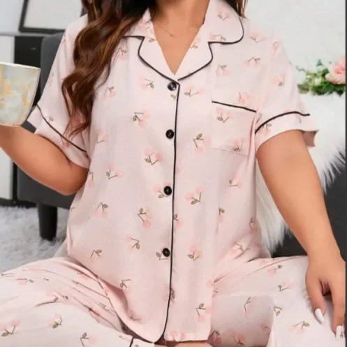 Повседневный комплект брюк, женская удобная домашняя одежда с принтом в форме сердца, брюки полной длины с короткими рукавами, комплект из двух предметов
Повседневный комплект брюк, женская удобная домашняя одежда с принтом в форме сердца, брюки полной длины с короткими рукавами, комплект из двух предметов