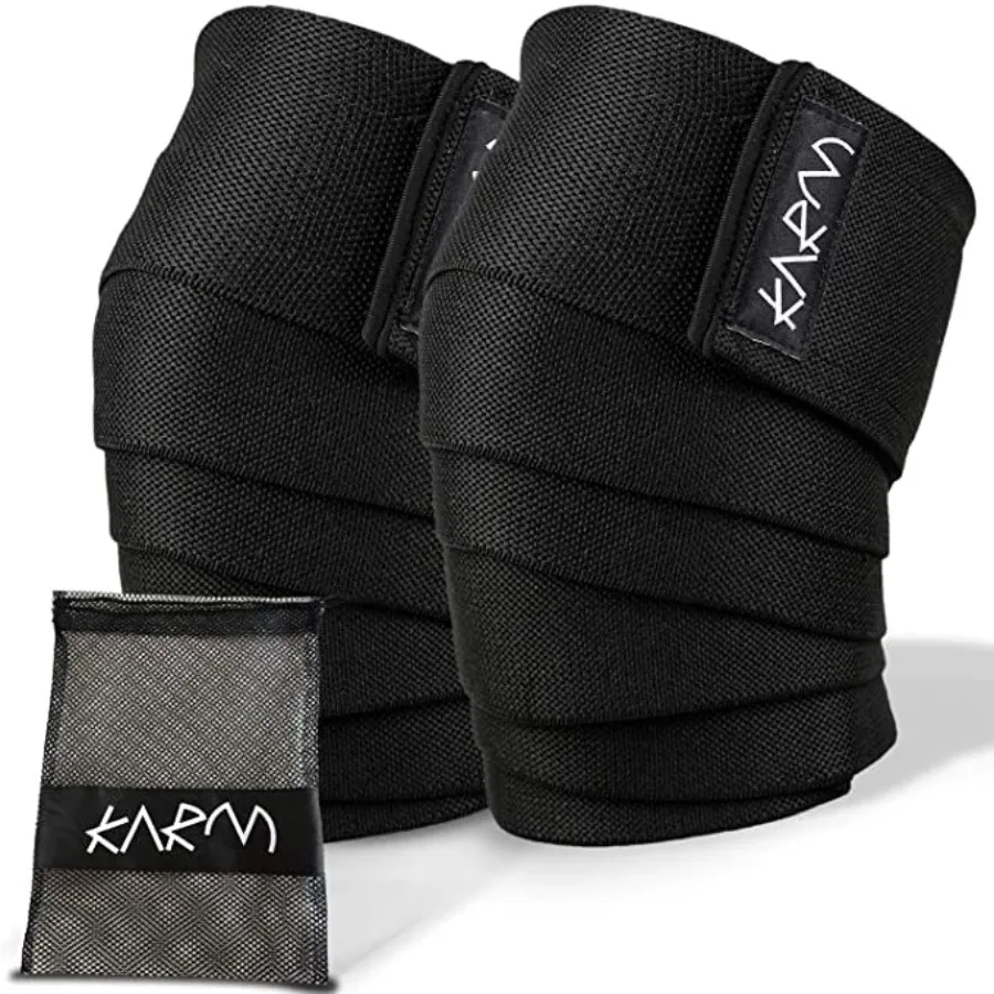 Knee Wraps for Weightlifting Pair with Bag - Knee Wraps for Squatting Knee Strap Bands for Crossfit, Gym, WOD, Cross Training,
Knee Wraps for Weightlifting Pair with Bag - Knee Wraps for Squatting Knee Strap Bands for Crossfit, Gym, WOD, Cross Training,