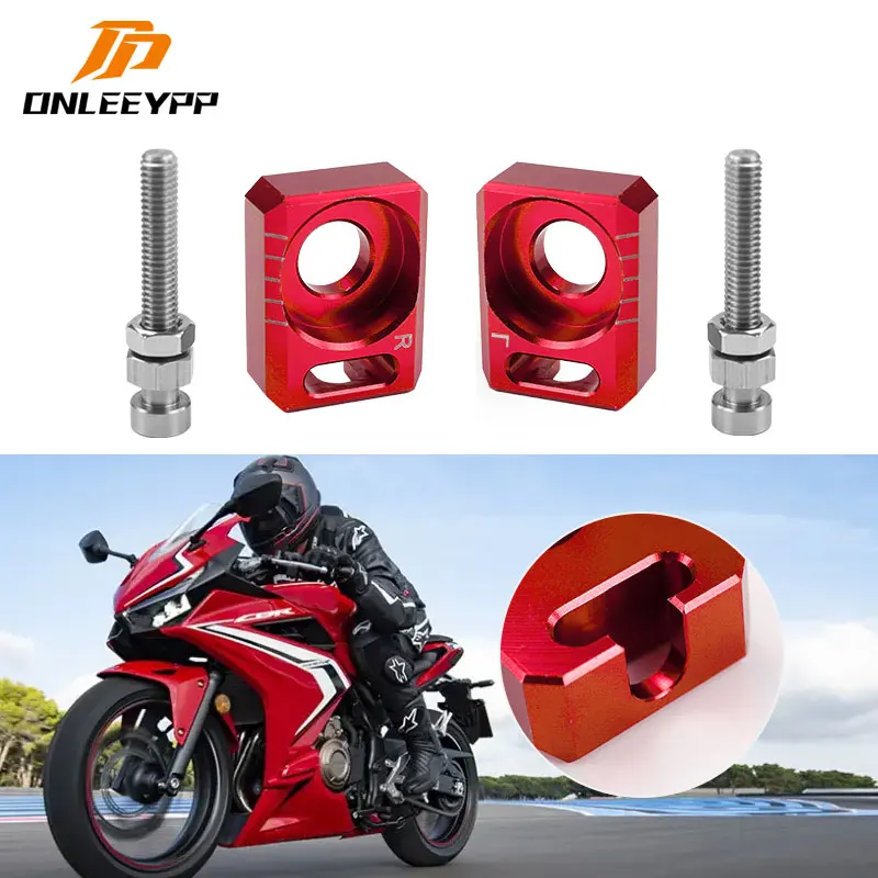 ONLEEYPP Motorcycle Parts Tools CNC Rear Chain Adjuster Axle Blocks Tensioner For Hond PCX NS125LA CBR300R Dirt Pit Bike Scooter
ONLEEYPP Motorcycle Parts Tools CNC Rear Chain Adjuster Axle Blocks Tensioner For Hond PCX NS125LA CBR300R Dirt Pit Bike Scooter