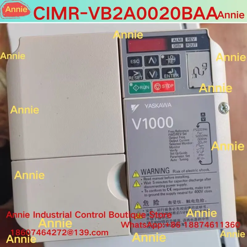 brand-new V1000 frequency converter CIMR-VB2A0020BAA, 5.5KW/3.7KW, 200V three-phase input
brand-new V1000 frequency converter CIMR-VB2A0020BAA, 5.5KW/3.7KW, 200V three-phase input