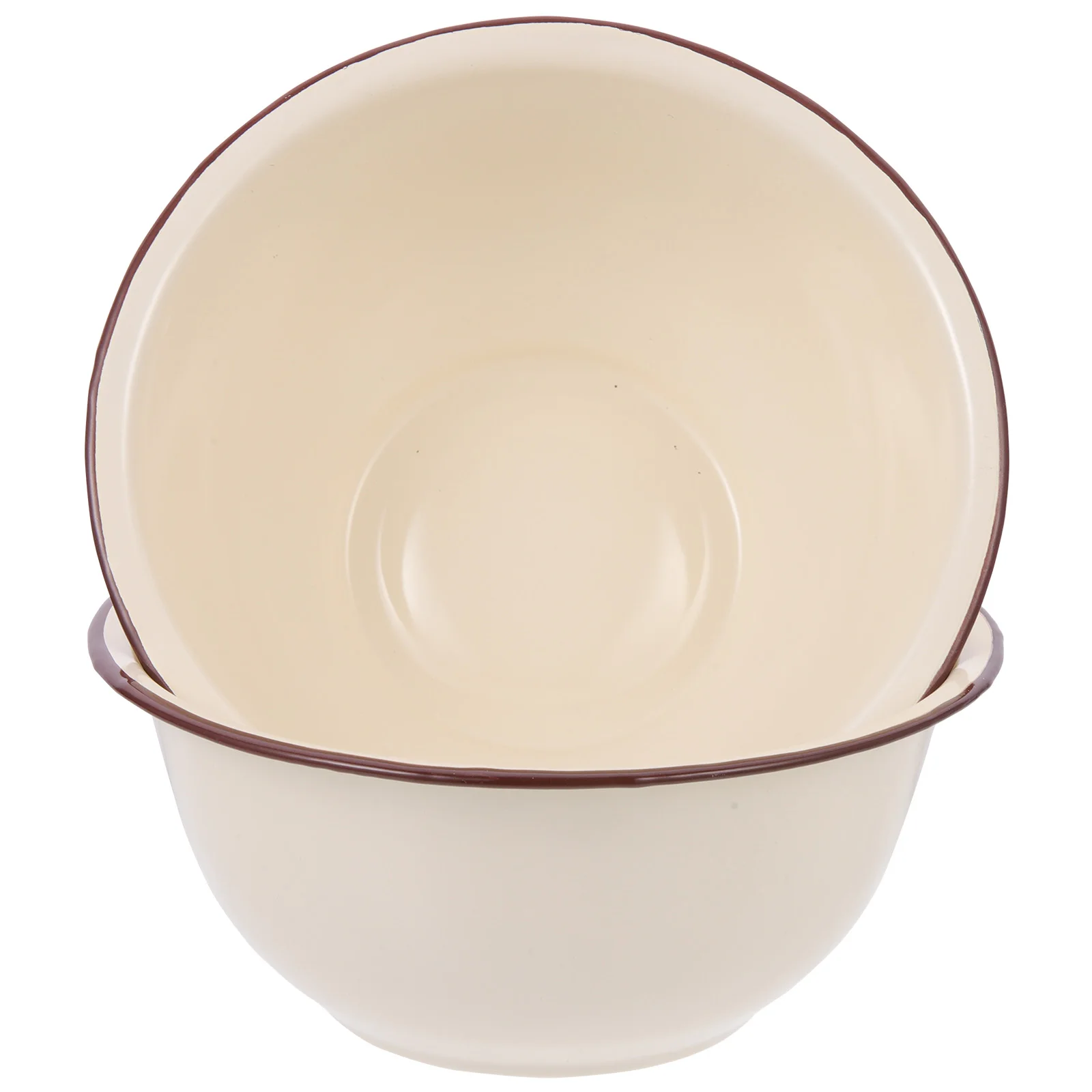2pcs Enamel Bowl Retro Soup Basin Fruit Dishes Large Capacity Kitchenware Enamel Noodle Basin Multi Functional Easy Clean
2pcs Enamel Bowl Retro Soup Basin Fruit Dishes Large Capacity Kitchenware Enamel Noodle Basin Multi Functional Easy Clean