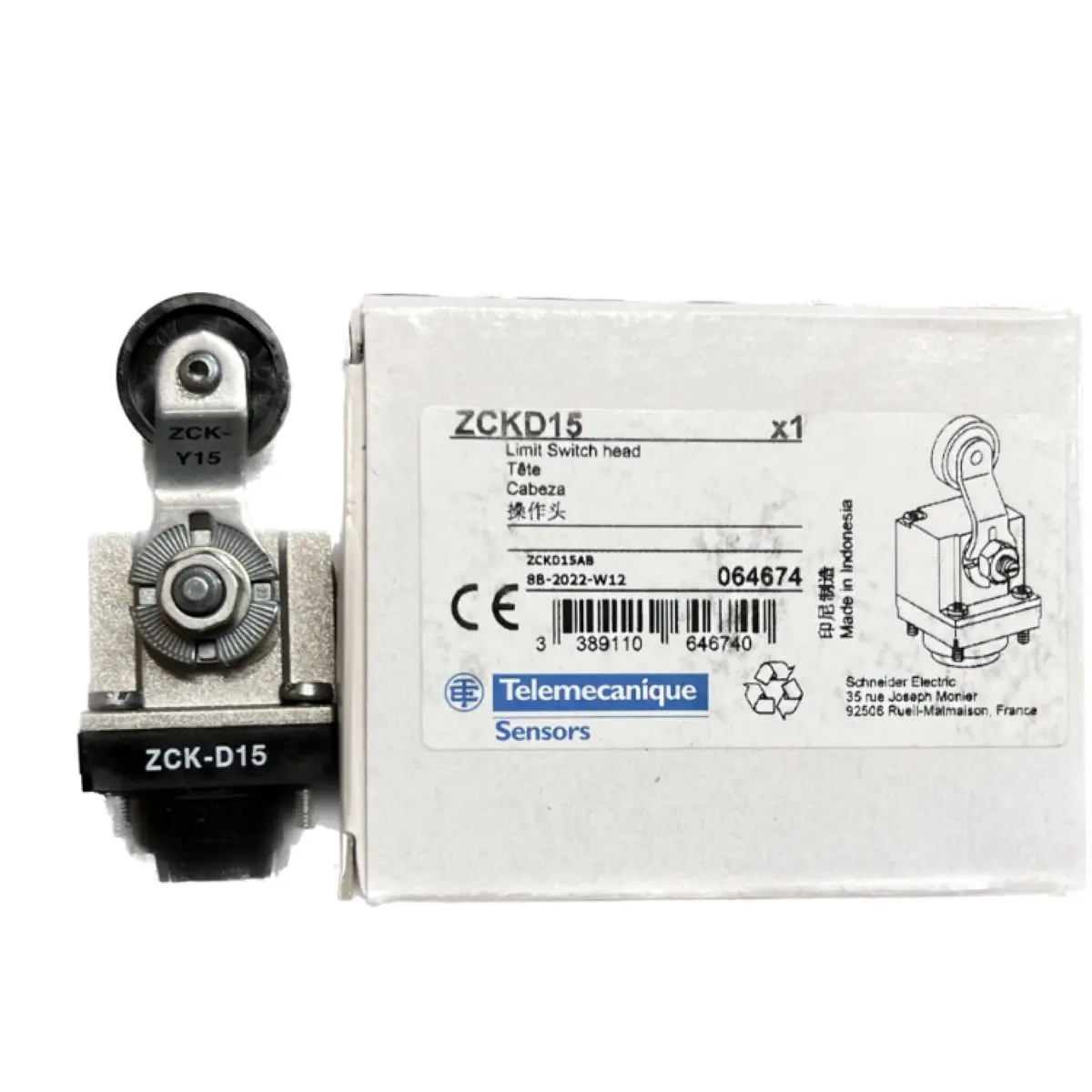 ZCKD15 travel switch head ZCKD, thermoplastic roller lever
ZCKD15 travel switch head ZCKD, thermoplastic roller lever