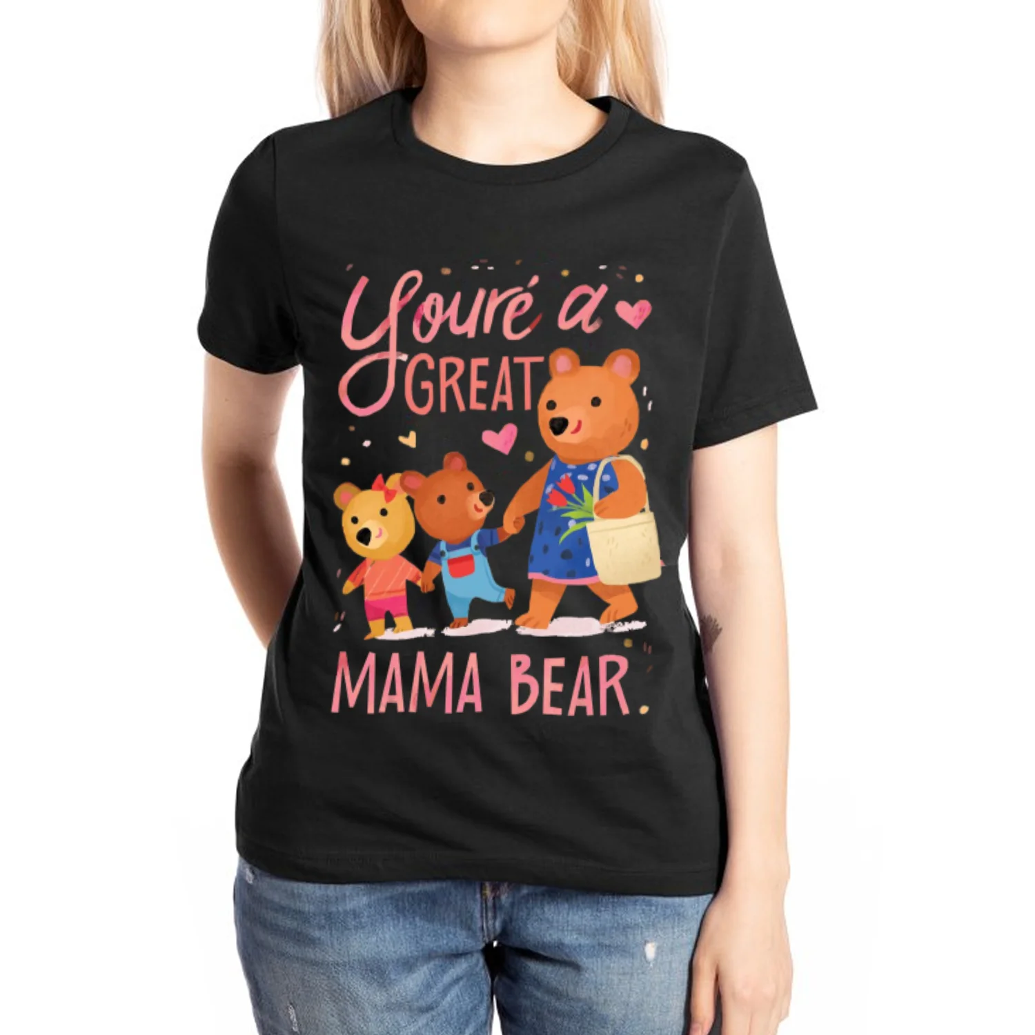 2024 New Mother's Day Cotton Women's T-Shirt Oversized Y2K Bear Print Crew Neck Top Casual Cute Trend Short Sleeve
2024 New Mother's Day Cotton Women's T-Shirt Oversized Y2K Bear Print Crew Neck Top Casual Cute Trend Short Sleeve