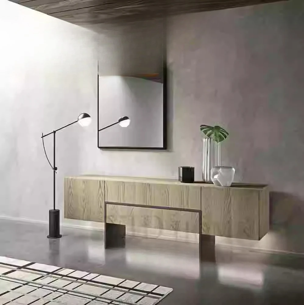 Italian minimalist light luxury TV cabinet small apartment modern simple locker 
Italian minimalist light luxury TV cabinet small apartment modern simple locker