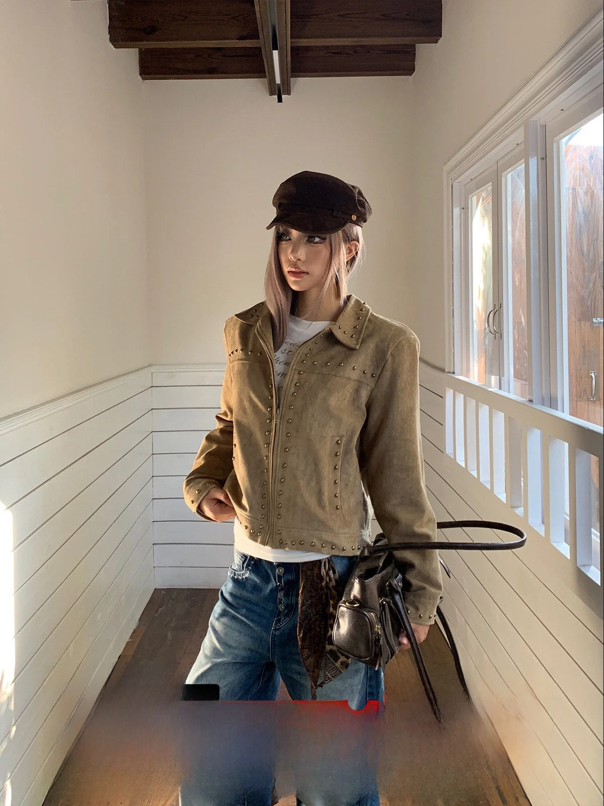 GOGOBURN American Brown ort Jaet Women's Slim Fit Warm Top Vintage Sle Zipper Long Sve Autumn Winter New Design
GOGOBURN American Brown ort Jaet Women's Slim Fit Warm Top Vintage Sle Zipper Long Sve Autumn Winter New Design