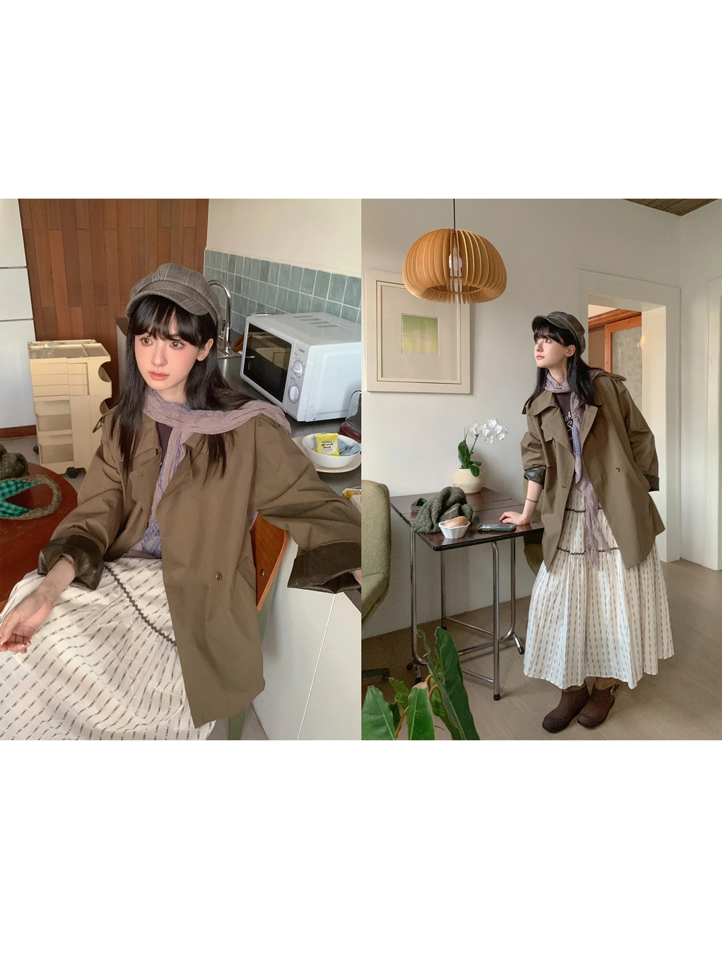 Retro Korean Sle Loose Fit ort Length Diamond Ne Windbreaker Jaet Slimming Effect Commute Sle Cotton Nylon Blend
Retro Korean Sle Loose Fit ort Length Diamond Ne Windbreaker Jaet Slimming Effect Commute Sle Cotton Nylon Blend