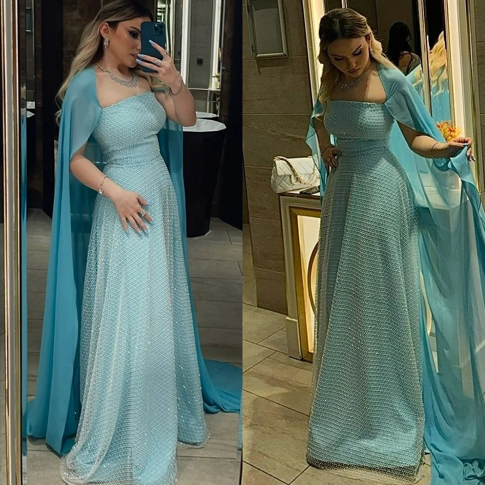 Customized Fashion Square Collar Sleeveless Evening Dress Temperament Shawl Homecoming Dresses Delicate Crystal Party Gowns
Customized Fashion Square Collar Sleeveless Evening Dress Temperament Shawl Homecoming Dresses Delicate Crystal Party Gowns