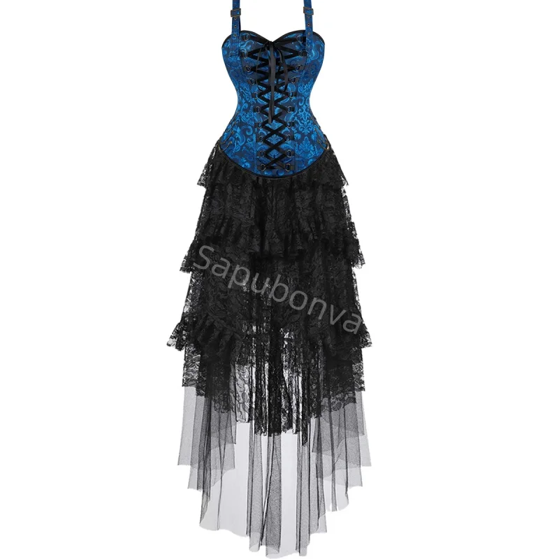 Corset Dress Costume long skirt Set With tie Bustier Costume Party Sexy Burlesque Ladies Outfit Plus Size Gothic Halloween Red
Corset Dress Costume long skirt Set With tie Bustier Costume Party Sexy Burlesque Ladies Outfit Plus Size Gothic Halloween Red