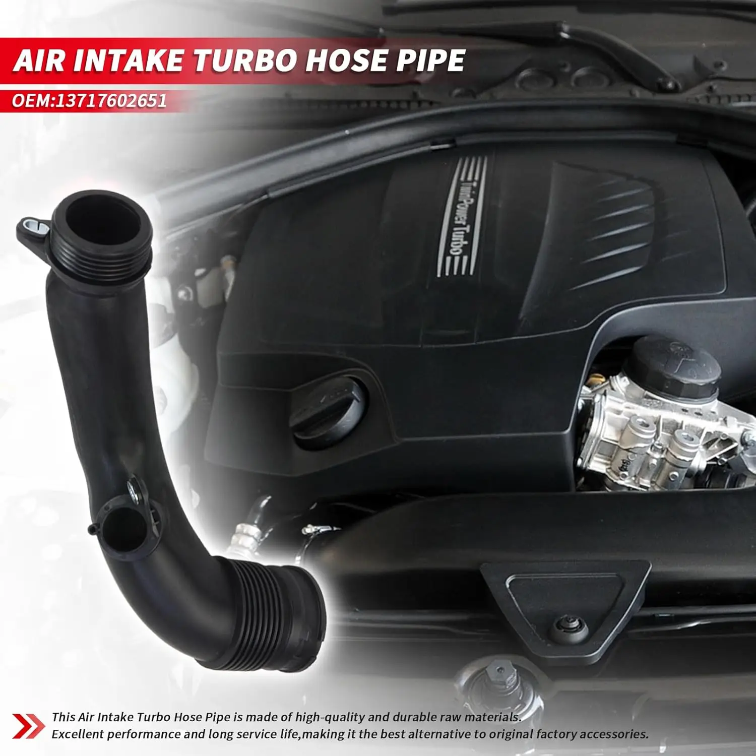 13717602651 для BMW F20 F30 1 2 3 4 серии F32 F22: Корпус воздушного фильтра, впускной патрубок, трубка для турбонаддува
13717602651 для BMW F20 F30 1 2 3 4 серии F32 F22: Корпус воздушного фильтра, впускной патрубок, трубка для турбонаддува