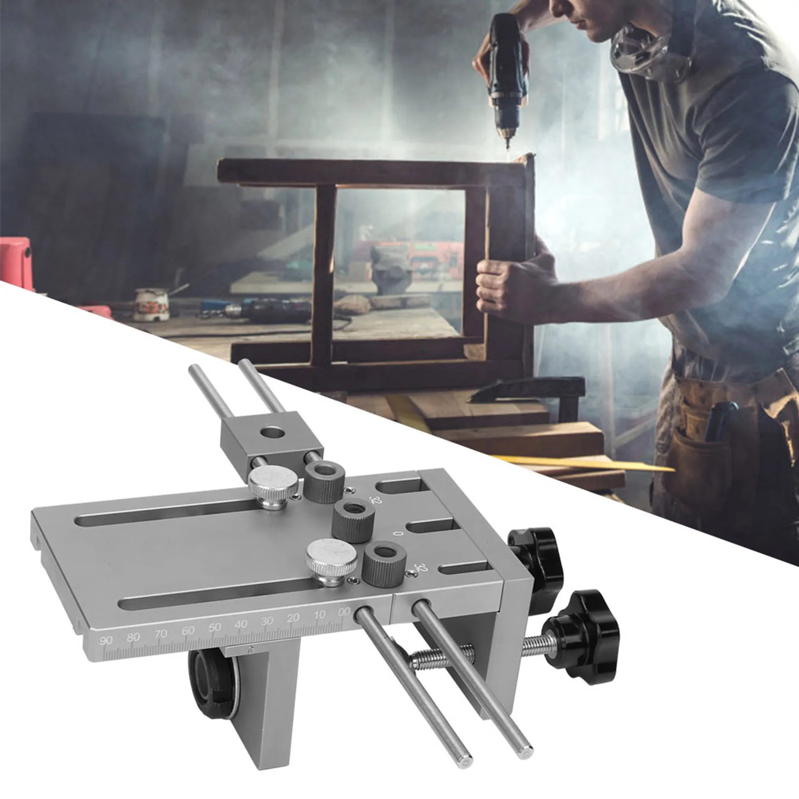 3 in 1 Dowelling Jig Drill Kit Self Centering Hole Puncher Set with 600mm Extension Rod 3 in 1 Drill Locator
3 in 1 Dowelling Jig Drill Kit Self Centering Hole Puncher Set with 600mm Extension Rod 3 in 1 Drill Locator