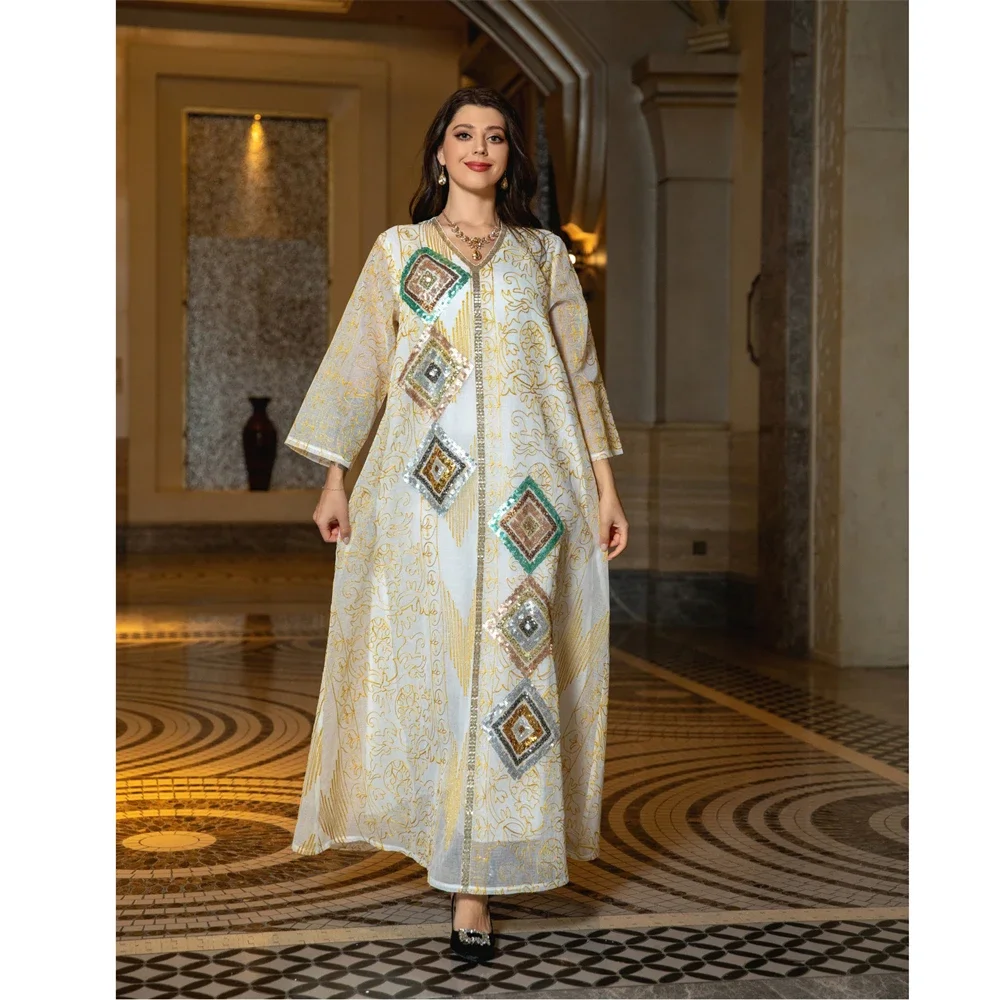 Mesh Sequin Abaya Elegant Women Muslim Long Maxi Dress Turkey Kaftan Islamic Eid Party Ramadan Dubai Arab Robe Morocco Jalabiya
Mesh Sequin Abaya Elegant Women Muslim Long Maxi Dress Turkey Kaftan Islamic Eid Party Ramadan Dubai Arab Robe Morocco Jalabiya