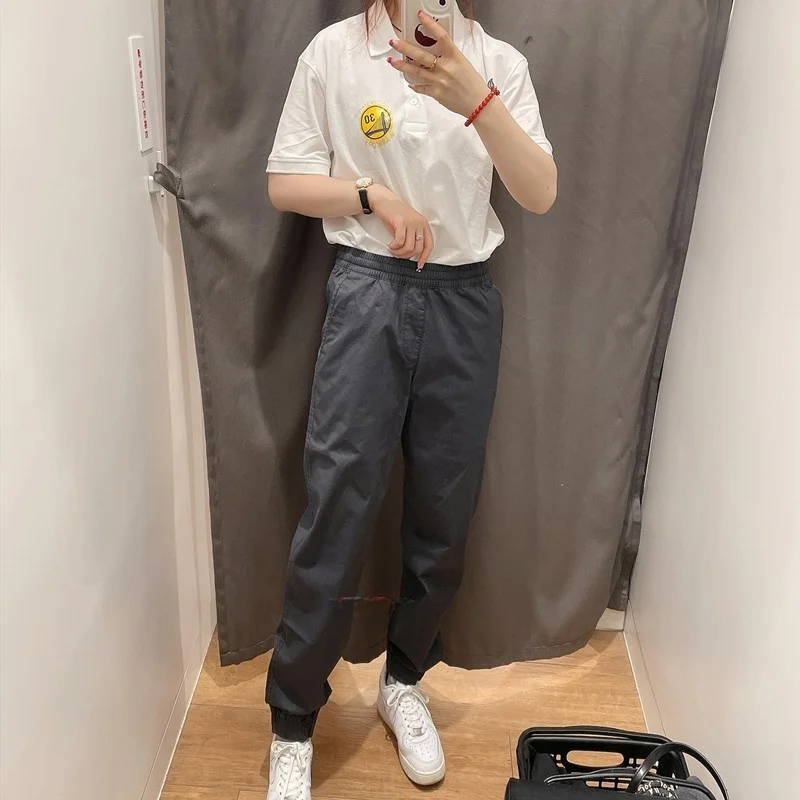 Cotton Elastic Waist Dstring Sports Long Pants Casual Trousers for Men And Women Loose Fit Faion Urban Sle All Seasons
Cotton Elastic Waist Dstring Sports Long Pants Casual Trousers for Men And Women Loose Fit Faion Urban Sle All Seasons