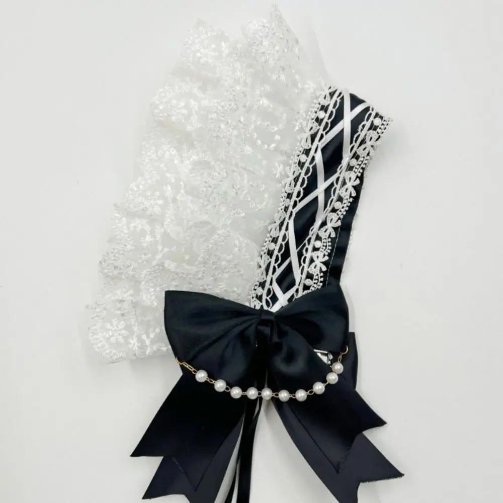 Cute Sweet Lolita Lace Headband Ribbon Bow JK Maid Cosplay Headdress Pearl Hair Accessories Ruffled Hairband Party
Cute Sweet Lolita Lace Headband Ribbon Bow JK Maid Cosplay Headdress Pearl Hair Accessories Ruffled Hairband Party