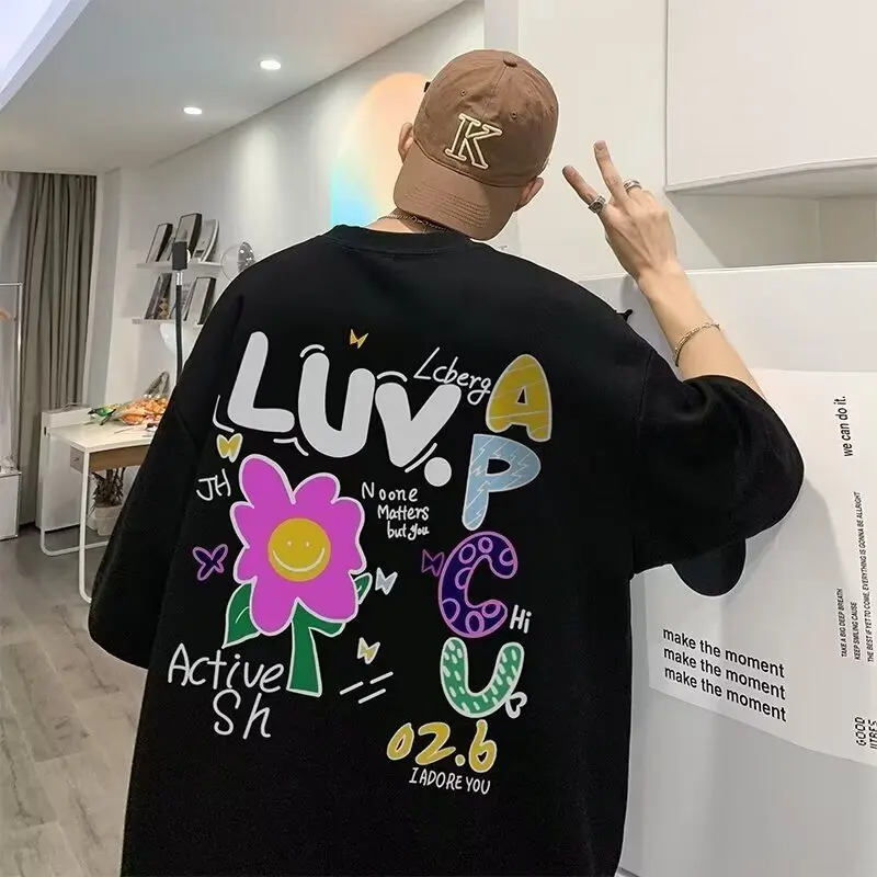 Summer New Casual Loose T-shirt Short Sleeved Men's Fashion Loose Printing Large 8XL Hip Hop Couple Wear Half Sleeve Cotton Top
Summer New Casual Loose T-shirt Short Sleeved Men's Fashion Loose Printing Large 8XL Hip Hop Couple Wear Half Sleeve Cotton Top
