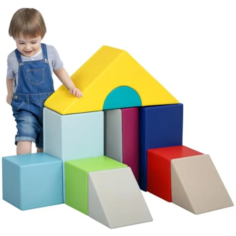 Soozier Foam Climbing Blocks for Toddlers 11-Piece Baby Soft Foam Play Set Climb and Crawl Activity Playset Building Blocks for
Soozier Foam Climbing Blocks for Toddlers 11-Piece Baby Soft Foam Play Set Climb and Crawl Activity Playset Building Blocks for