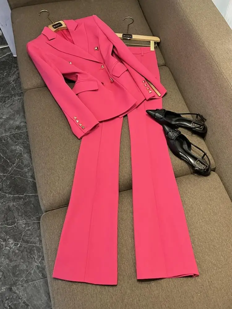 Облегающий костюм, комплект из джата и расклешенных брюк с квадратным синим билем, модный женский ансамбль из двух предметов 2025, осенняя коллекция JF-25, осенняя коллекция
Облегающий костюм, комплект из джата и расклешенных брюк с квадратным синим билем, модный женский ансамбль из двух предметов 2025, осенняя коллекция JF-25, осенняя коллекция