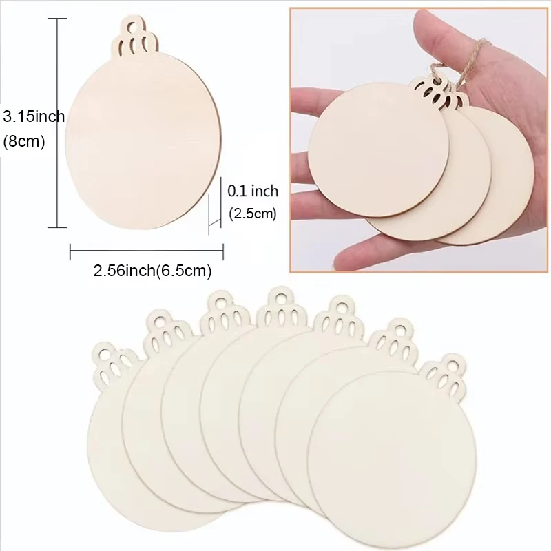 10-50Pcs Natural Wood Slices DIY Christmas Tree Hanging Pendants Decoration for Crafts Christmas Ornaments Supplies
10-50Pcs Natural Wood Slices DIY Christmas Tree Hanging Pendants Decoration for Crafts Christmas Ornaments Supplies