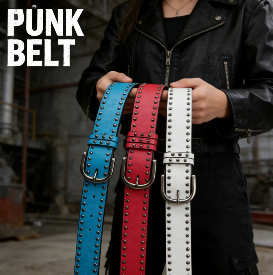 Fashionable Punk Belt For Women Versatile Waist Strap Ladies Casual Party Outfit Style
Fashionable Punk Belt For Women Versatile Waist Strap Ladies Casual Party Outfit Style