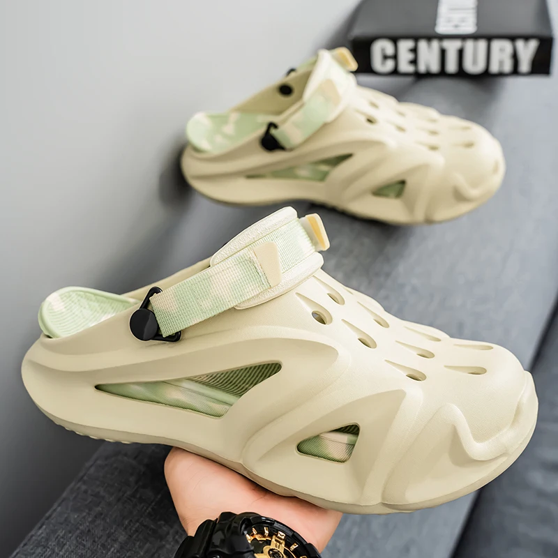 Suitable for Summer Beach Pool Camping, Beach Slippers for Men and Women, Couples, Non-Slip, Breathable, Dual-Purpose Sandals and Slippers
Suitable for Summer Beach Pool Camping, Beach Slippers for Men and Women, Couples, Non-Slip, Breathable, Dual-Purpose Sandals and Slippers