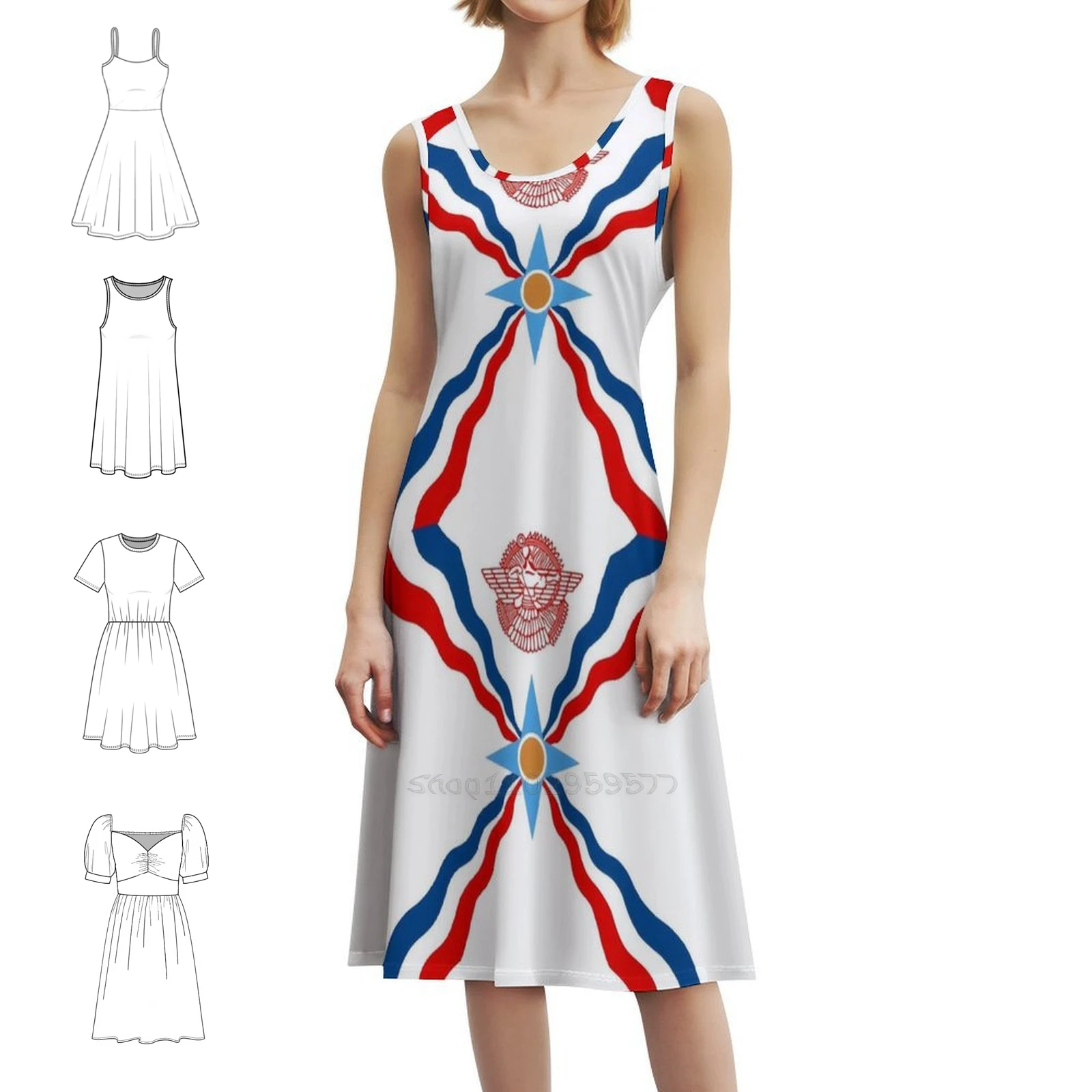 Платье с вырезом в форме сердца и ассирийским флагом, элегантное летнее праздничное платье для женщин, ассирийский флаг, ассирия, женская одежда
Платье с вырезом в форме сердца и ассирийским флагом, элегантное летнее праздничное платье для женщин, ассирийский флаг, ассирия, женская одежда