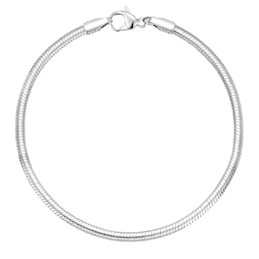 Charm Bracelets for Women, 925 Sterling Silver Plated/14k Gold Bracelet 3mm Dainty Snake Chain Bracelet Men Non Tarnish Jewelry
Charm Bracelets for Women, 925 Sterling Silver Plated/14k Gold Bracelet 3mm Dainty Snake Chain Bracelet Men Non Tarnish Jewelry